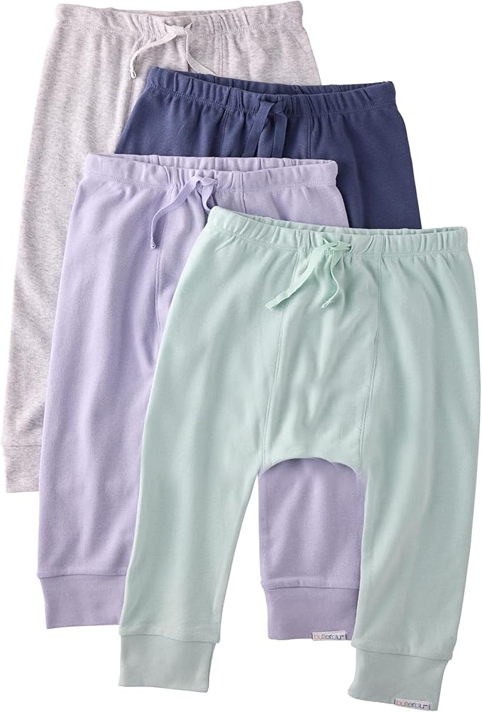 Jordan 4-Pack Jogger Baby & Toddler Pants 100% Organic Cotton Bottoms for Boys & Girls
