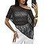 LOMON Womens Sheer Poncho Shrug Bolero Lightweight Knit Crochet Shrug Mesh Cover Up Summer 2026