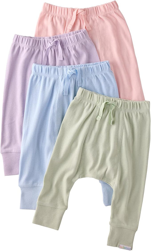 Jordan 4-Pack Jogger Baby & Toddler Pants 100% Organic Cotton Bottoms for Boys & Girls