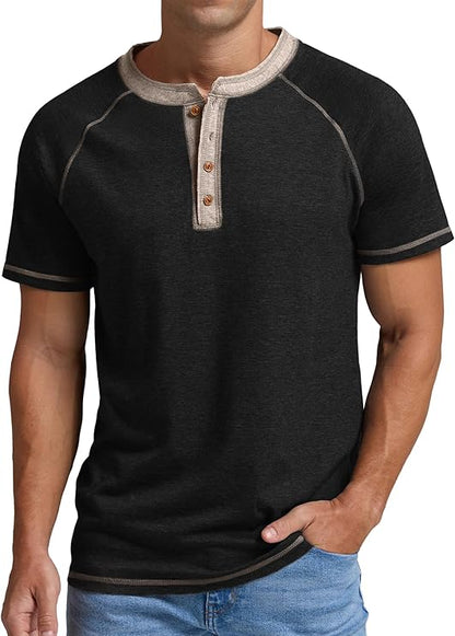 Sailwind Mens Henley Long/Short Sleeve T-Shirt Cotton Casual Shirt