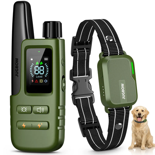 JUGBOW Dog Training Collar 4500FT Dog Training Behavior Aid, Remote IPX8 Waterproof with 4 Training Modes, Outdoor Rechargeable E-Collar DT61 #Summervibes #petlovers